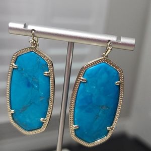 Kendra Scott Danielle Earrings in Turquoise NWOT